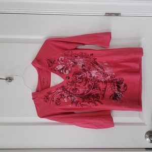 Style and Co hooded workout shirt